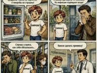 Петя Лентяев в поисках защиты от инфекций